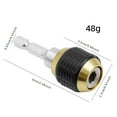 thumbnail image 3 of Hex Shaft Quick Change Adapter For Power Drill 1/4 Inch Hex Shank Extension Rod Tool Bit Converter, 3 of 4