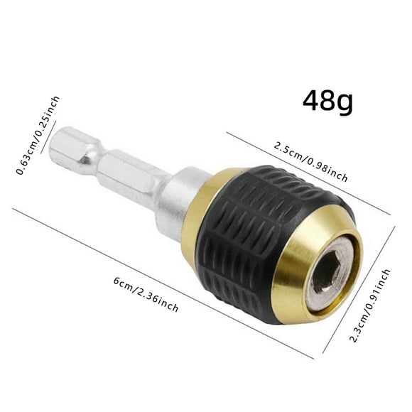JJKBVCLO Hex Shaft Quick Change Adapter For Power Drill 1/4in Hex Shank Bit Adapter Mag Netic Hexagonal Quick Release Self L Ocking Extension Rod Adapter Fits Drills & Drivers