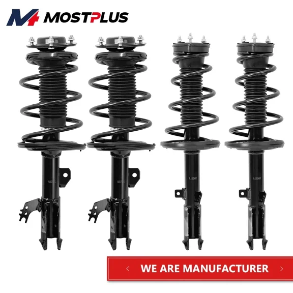 MOSTPLUS 4PCS Front Rear Struts Shocks for 2012-2017 Toyota Camry FWD 2.5L Sedan SE