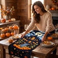 thumbnail image 2 of OutmaxHome Vintage Halloween Theme Table Runner, 14x48 Inch Fall Quilted Table Runner, Halloween Farmhouse Tabletop Diningroom Decor, 2 of 6