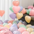 thumbnail image 2 of 10" Color Latex Balloons, 100 Pieces,Heart Shape Balloons for Birthday Party Baby Shower Decoration, 2 of 4