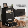 Washure Pet Feeder Station Storage Cabinet, Dog Food Storage Container ...