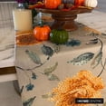 thumbnail image 6 of Decorative Orange & Green Table Runner 4 Seater Table Runner (14 x 48 inch), Sequins, Roses & Tassels Table Runner, Cotton fabric Table Linen, Floral Contemporary - Orange Rosiness, 6 of 10