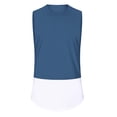 thumbnail image 4 of zfhfof Mens Workout Tank Tops Lightweight Sleeveless Running Gym Muscle Shirts Color Block Summer Tee Top, 4 of 5