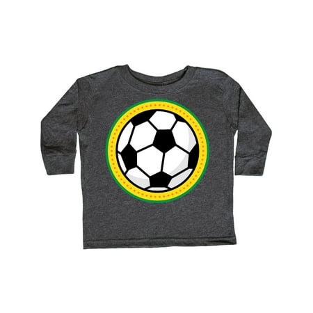 

Inktastic Soccer Sports Ball Gift Gift Toddler Boy or Toddler Girl Long Sleeve T-Shirt