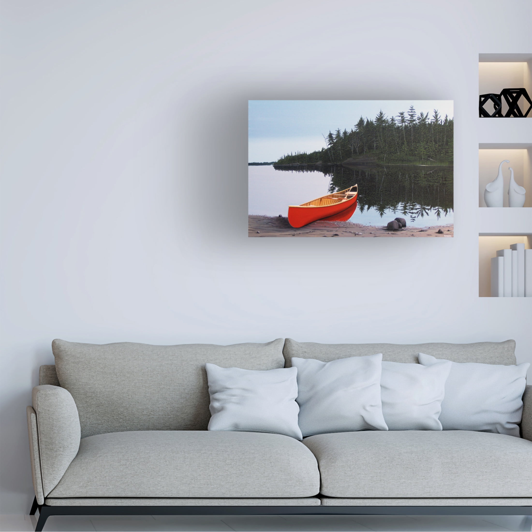 Canvas Wall Art - Kenneth M Kirsch 'Moments of Peace' Wall Art for Living Room, Bedroom, or Office Décor by Trademark Fine Art - 32 x 22 Inches