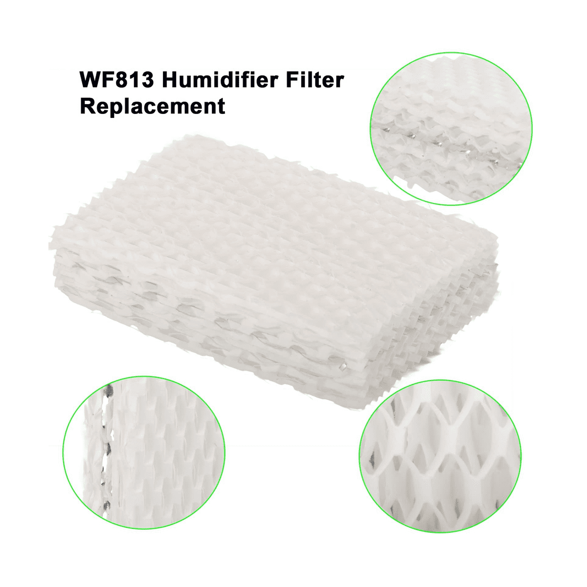 10Pack WF813 Humidifier Wick Filter Replacement Compatible for Relion RCM-832 RCM-832N PCWF813 Humidifier Filter