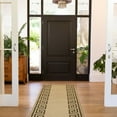 thumbnail image 5 of Runner Rug for Hallway Greek Key Design Beige Brown Color 26 Inch or 31 Inch Wide by Your Length Choice Slip Resistant Rubber Backing Stain Resistant Pile Stair Runner, 5 of 6