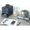 thumbnail image 4 of Bigso Ingrid 3-Drawer Fiberboard Desk Organizer Drawers | Blue, 4 of 6