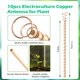 thumbnail image 2 of 10 estacas para plantas de electrocultivo, antenas de bobina de cobre de 11,5 pulgadas, estacas de jardín, plantación electrónica para exteriores, interiores y cultivos, 2 of 5
