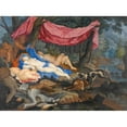 thumbnail image 3 of Flemish School 18x14 Black Modern Framed Museum Art Print Titled - A Satyr Leering at Sleeping Nymphs (circa 1700), 3 of 5
