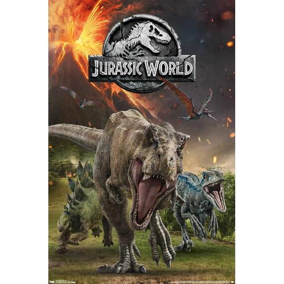 Jurassic World: Fallen Kingdom - Group Wall Poster, 22.375" x 34"