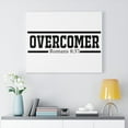 thumbnail image 2 of Scripture Walls Overcomer White Romans 8:37 Bible Verse Canvas Christian Wall Art Ready to Hang Unframed, 2 of 12