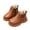 Brown, variant on Fozruso Fashion Autumn Children Girls Sports Shoes Flat Thick Bottom Non Easy To Wear PU Upper Comfortable Boots,Warm Lined Boots Sizes 6 Little Kid(1-1.5 Years)