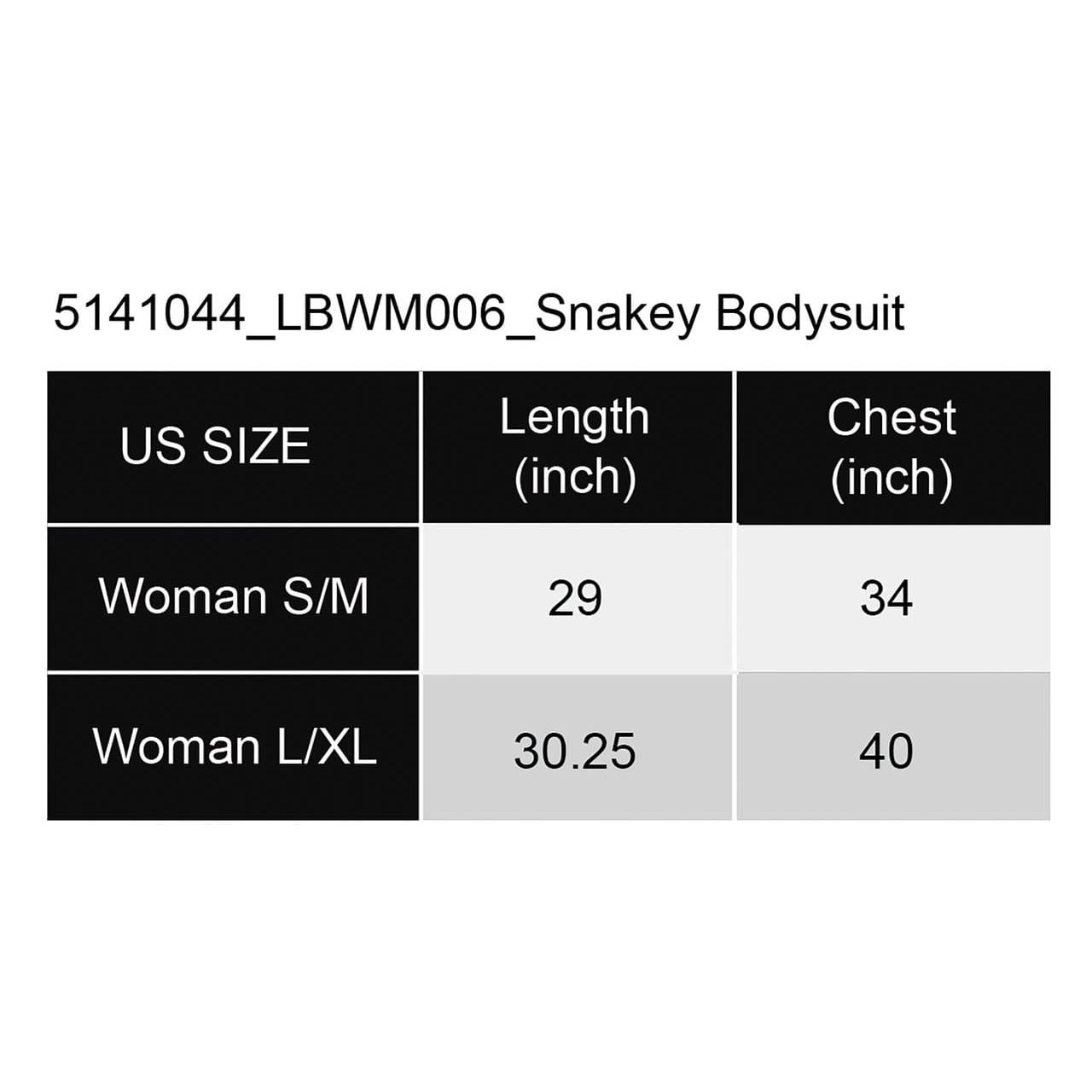 Snake Bodysuit Costume Accessory for Adults, Black and Silver, L/XL, Halloween by Way To Celebrate
