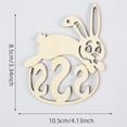thumbnail image 2 of Easter Decorations, Wooden Egg Ornaments to Paint Easter Decoration Cutouts Unfinished DIY Blank Unfinished Wood Discs Ornament for Home Crafts Hanging Spring Decoration, 2 of 2