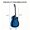 41in Blue, variant on 41in Dreadnought Barrel-shaped Cutaway Acoustic Guitar, Blue