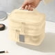thumbnail image 5 of Bolsa de aseo de malla Organizador de viaje Multicapa para cosméticos y varios objetos con gran capacidad y cierre de cremallera, 5 of 6
