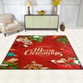 thumbnail image 3 of FREEAM Merry Christmas Cake Bell Gift Area Rug Mat for Living Dining Dorm Room Bedroom Home Decorative 7'x5', 3 of 6