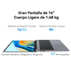 thumbnail image 2 of Laptop Huawei MateBook D 16 de 16" Intel Core i9-13900H 13ª Gen 16GB RAM 1TB SSD Intel Iris Xe Gris FreeDOS Sin Sistema, 2 of 4