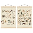 thumbnail image 1 of Set de 2 colgadores de carteles de madera por Boat Wades 41x61 cm, 1 of 6