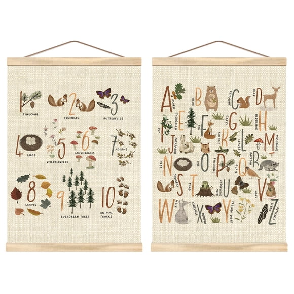 Set de 2 colgadores de carteles de madera por Boat Wades 41x61 cm