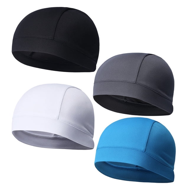 Miangastore 4 Pcs Cycling Cap for Road Racing and Mountain Biking in Sky Blue with High Elasticity