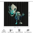 thumbnail image 2 of Undertale Sans 4PCS Bathroom Sets Shower Curtain Sets with Toilet Lid Cover, U-Shaped Mat And Bath Mat, 2 of 8