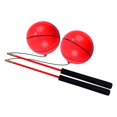 thumbnail image 4 of Pelota de ejercicio con asas de espuma antideslizantes para lanzar con las manos para adultos y niños. Rojo, 4 of 8