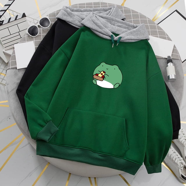 Amzcrzy Chandails à Capuche pour Femmes Manches Longues Chemises pour Femmes Mode Décontractée Imprimée Blouse Manches Longues Poche Chandail Hauts Chandails à Capuche Chandail Chandails en Molleton et Chandails à Capuche pour Femmes 2TG