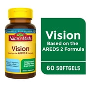 Nature Made Vision Based on the AREDS 2 Formula Softgels, Eye Vitamins, 60 Count