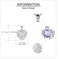 thumbnail image 4 of Angel Wings Necklace 925 Sterling Silver Guardian Angel Wings Pendant Necklace Birthstone Necklace for Women  Christmas Jewelry Gifts, 4 of 10