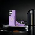 thumbnail image 5 of K-Lion Compatible with Samsung Galaxy S23 Ultra Wallet Case,Luxury PU Leather Shockproof Protective Case Card Holder Slot Ring Holder Kickstand Phone Cover for Samsung Galaxy S23 Ultra ,Purple, 5 of 5