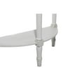 thumbnail image 6 of DecMode Cream Traditional Half Moon Shape Wood Console Table, 32"W x 32"H, 6 of 14