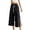 Black, variant on Womens Breathable Front Pocket Cropped Trousers Asian Style Casual Daily Comfort Pants for Women Size M
