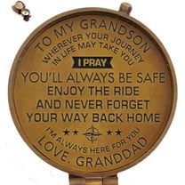 Rii Brand Compass in Brass Metal Antique Colored for Grandson