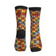 thumbnail image 2 of Unisex Autism Awareness Puzzle Piece Art Novelty Ankle Socks Colorful ComfortSoft Lightweight Sports Athletic Socks, 2 of 7