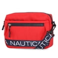 thumbnail image 2 of Bandolera Nautica Puf de nylon rojo para mujer, 2 of 6