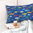 thumbnail image 4 of Naloa Submarines And Whales Pillow Covers, Throw Pillow Case Cushion Covers,Cushion for Bedroom,Couch,Home-20"x30", 4 of 6