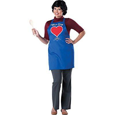 duck dynasty women's miss kay costume, blue, one size