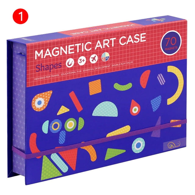 CAROOTU Soft Magnetic Stickers for Kids Educational Traffic Geometric Magnets Children Learning Toys