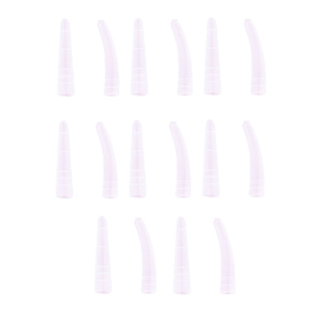 OULII 1Set Eyelash Tweezers White Silicone Cover Sleeve for Home and Use