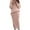 Pink, variant on SRZYMJ Women's Cable Knit Long Skirt 2 Piece Outfit Oversized Pullover Sweater Top and Long Pencil Skirt Sets