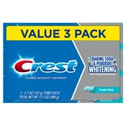 Crest Cavity & Tartar Protection Toothpaste, Whitening Baking Soda & Peroxide, 5.7 oz, Pack of 3