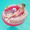 thumbnail image 5 of Silla Flotante Inflable para Piscina ROXY Blanca con Motivo Floral y Respaldo, 5 of 5