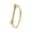 Yellow Gold, variant on Stainless Steel Bangle Bracelet Screw Clasp Black Rose Gold 2.4" Diameter P515-Black