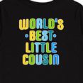 thumbnail image 4 of Inktastic Worlds Best Little Cousin Boys Long Sleeve Toddler T-Shirt, 4 of 5