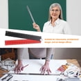 thumbnail image 6 of Uxcell Folding and Straight Ruler Kit 30/15cm Metric Aluminum Alloy Protractor Foldable Angle Wave Edge Ruler with Hollow Circle for Home Classroom Office, Black-Red, 6 of 7