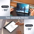 thumbnail image 5 of JETech Case for Samsung Galaxy Tab A8 10.5-Inch 2022 (SM-X200/X205/X207), Slim Translucent Back Tri-Fold Folio Stand Protective Tablet Cover, Auto Wake/Sleep (Black), 5 of 7