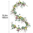 thumbnail image 2 of Fareti Wildflower Daisy Garland Flower Garland with Daisy Faux Floral Vine for Wedding Arch Front Door Porch Staircase Summer Spring Easter Decor, 2 of 7